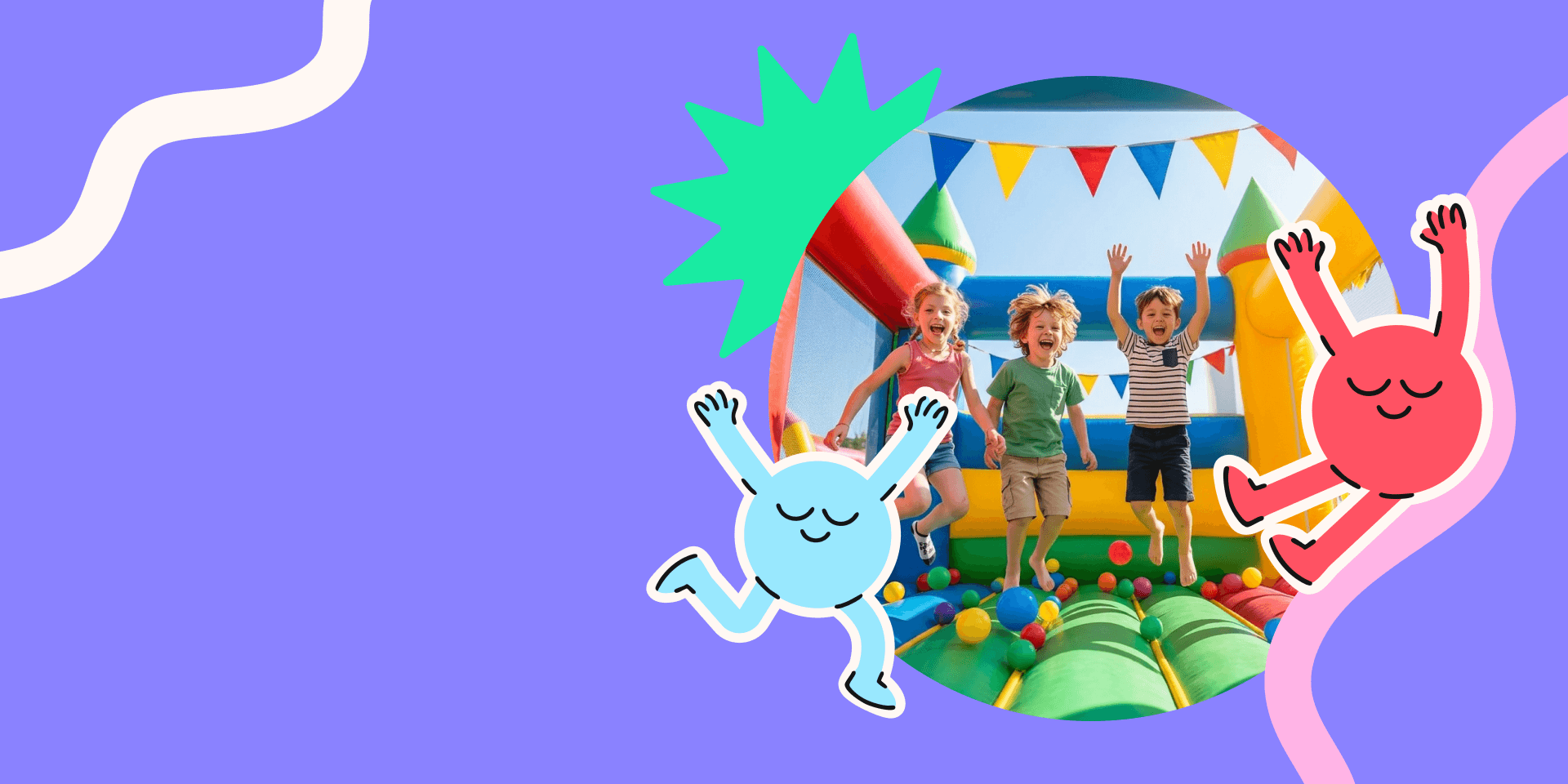 Bouncy castle party
